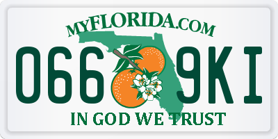 FL license plate 0669KI