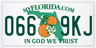 FL license plate 0669KJ