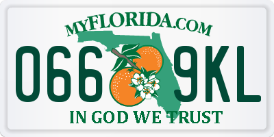 FL license plate 0669KL