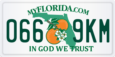 FL license plate 0669KM