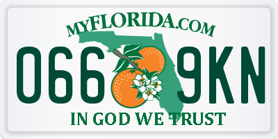 FL license plate 0669KN