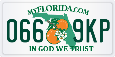 FL license plate 0669KP