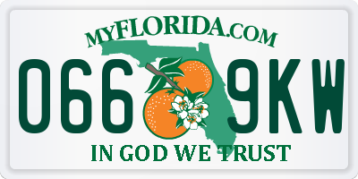 FL license plate 0669KW
