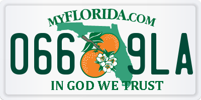 FL license plate 0669LA