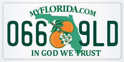 FL license plate 0669LD