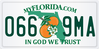 FL license plate 0669MA