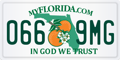 FL license plate 0669MG