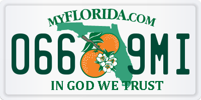 FL license plate 0669MI