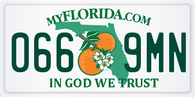 FL license plate 0669MN
