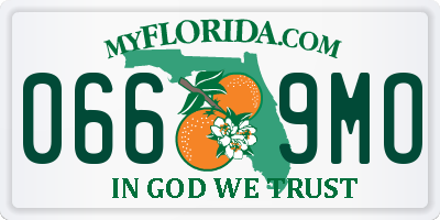 FL license plate 0669MO