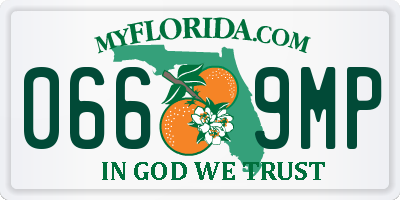 FL license plate 0669MP
