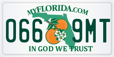 FL license plate 0669MT