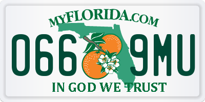 FL license plate 0669MU