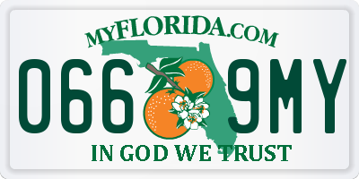FL license plate 0669MY