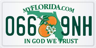 FL license plate 0669NH