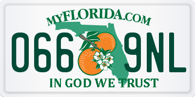 FL license plate 0669NL