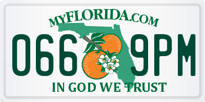 FL license plate 0669PM