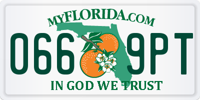 FL license plate 0669PT