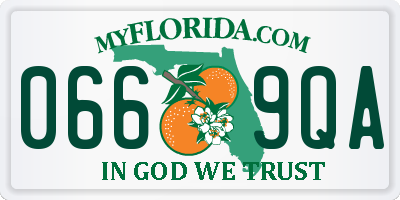 FL license plate 0669QA