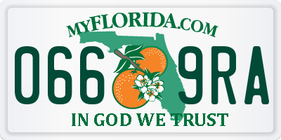 FL license plate 0669RA