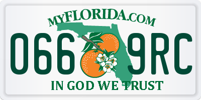 FL license plate 0669RC