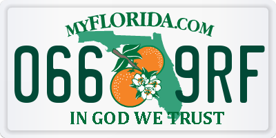 FL license plate 0669RF