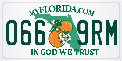FL license plate 0669RM