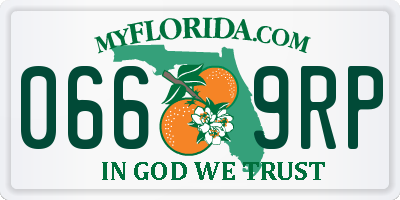 FL license plate 0669RP