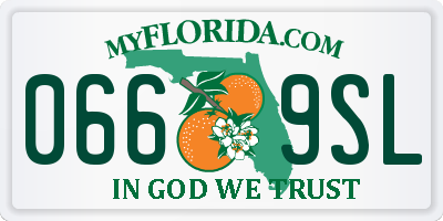 FL license plate 0669SL