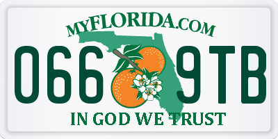FL license plate 0669TB