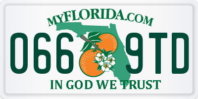 FL license plate 0669TD