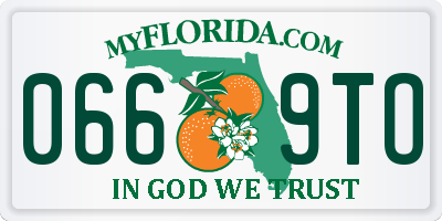 FL license plate 0669TO