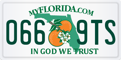 FL license plate 0669TS