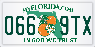 FL license plate 0669TX