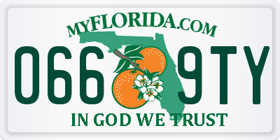 FL license plate 0669TY
