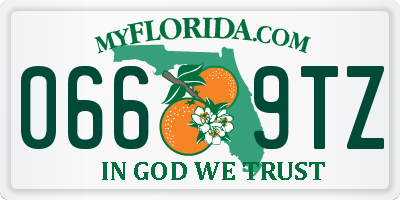 FL license plate 0669TZ