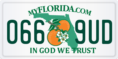 FL license plate 0669UD