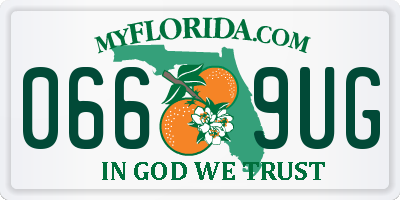 FL license plate 0669UG