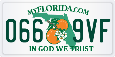 FL license plate 0669VF