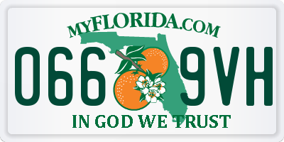 FL license plate 0669VH