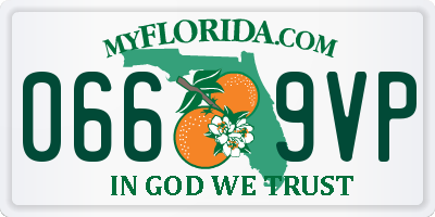 FL license plate 0669VP