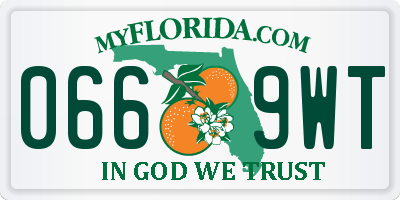 FL license plate 0669WT