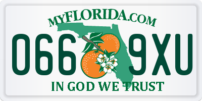 FL license plate 0669XU