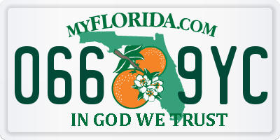 FL license plate 0669YC
