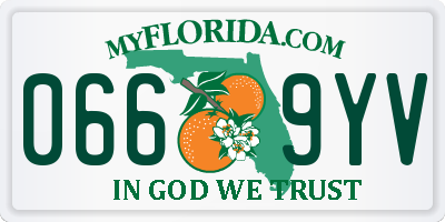 FL license plate 0669YV