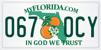 FL license plate 0670CY