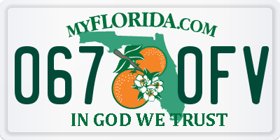 FL license plate 0670FV