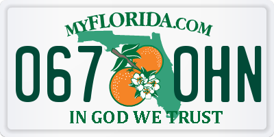 FL license plate 0670HN