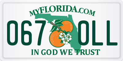 FL license plate 0670LL