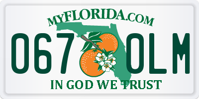 FL license plate 0670LM